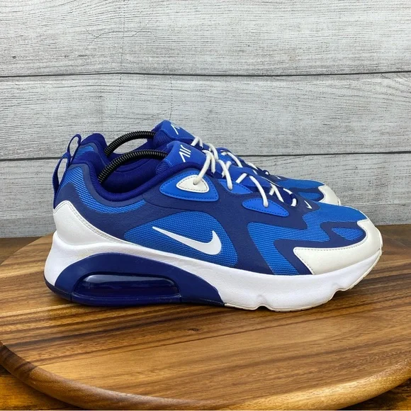 Nike Air Max 200 Pacific Blue White Shoes AQ2568-400 Men’s Sneaker Size 11.5
